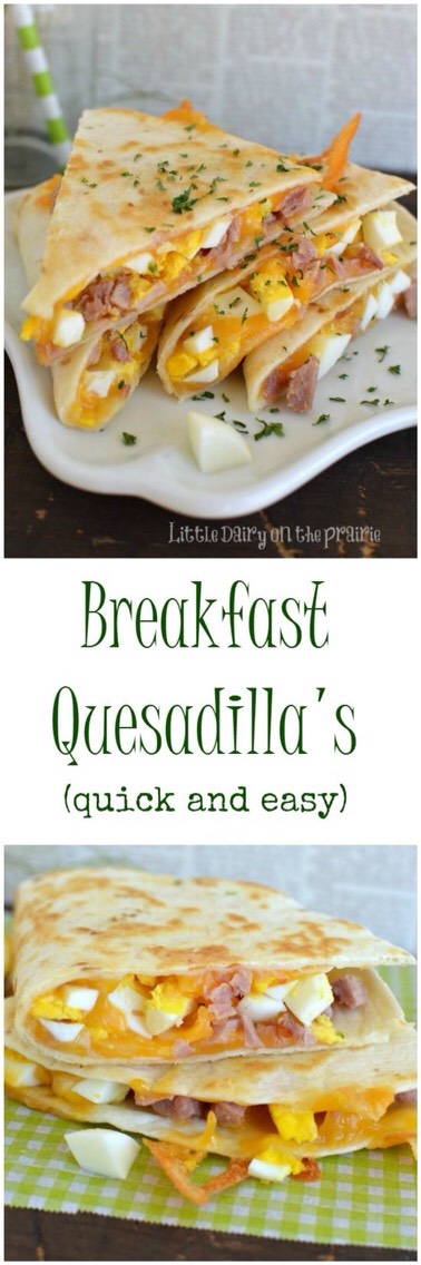 http://www.littledairyontheprairie.com/ham-and-cheese-breakfast-quesadillas/