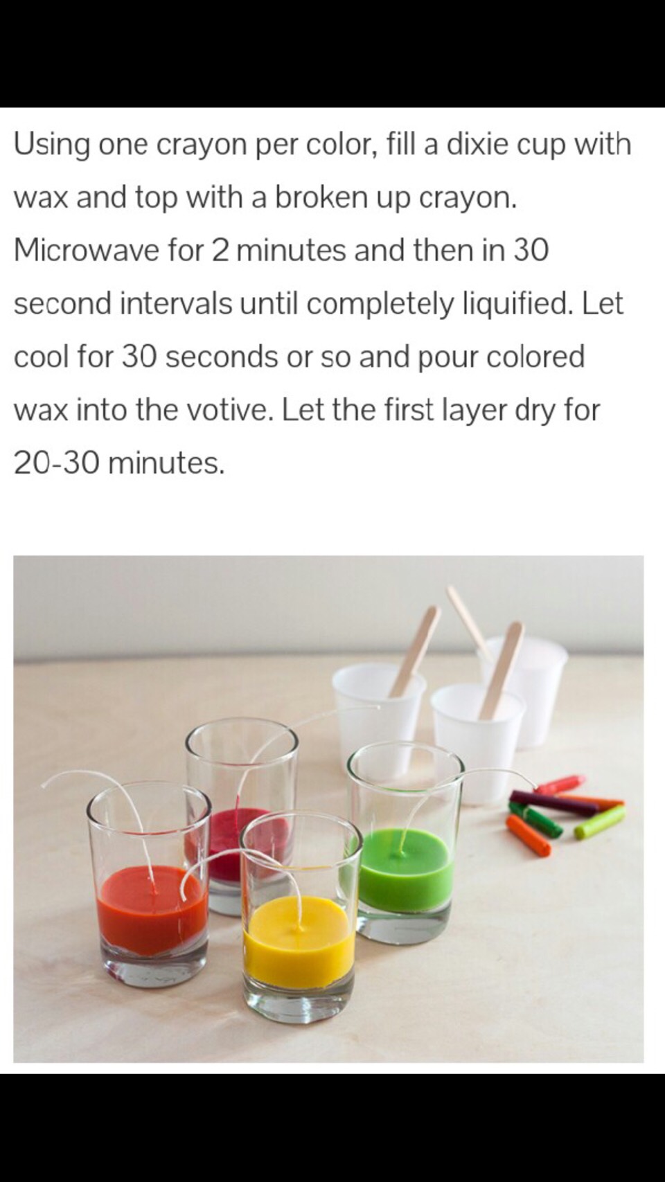 DIY Crayon Candles