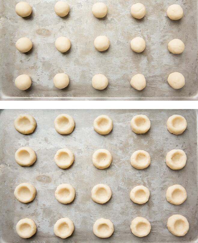 THUMBPRINT RASPBERRY ALMOND COOKIES