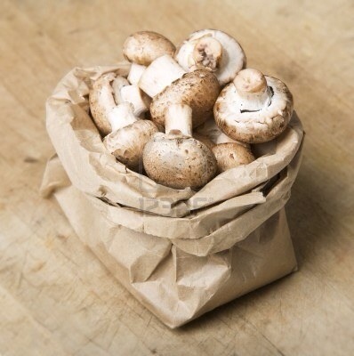Keep mushrooms in a paper bag, not a plastic bag.
A plastic bag will trap moisture and cause them to mildew. Put them in a paper bag in the fridge or in a cool, dry place.