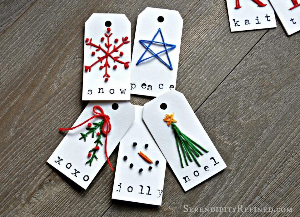 Cute tags for gifts. 