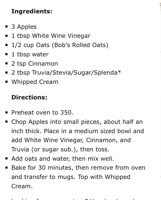 ✨ Healthy Apple Pie...... In A Cup!!!✨💯