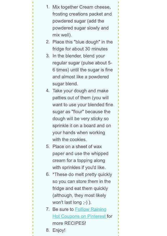 Cotton Candy Cookies Recipe💙💗