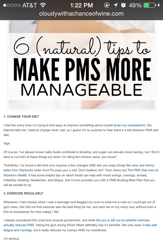 β¨πΊ6 Natural Tips To Make Pms More Manageable β¨πΊπ©π