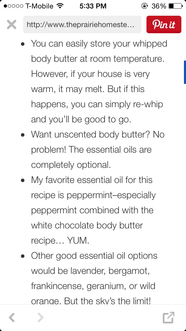Whipped Body Butter Recipe!