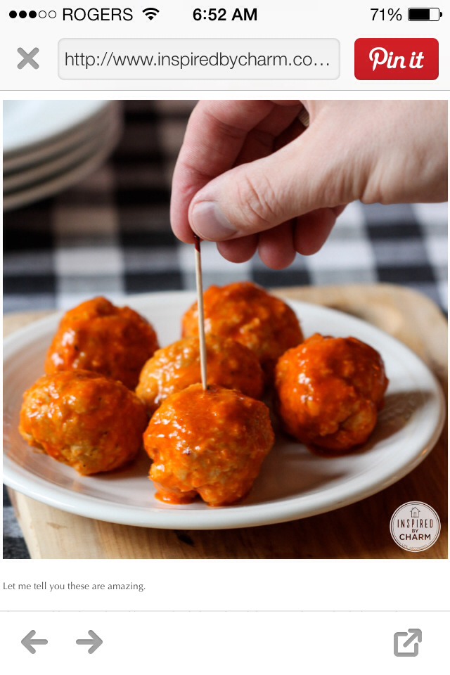Blue Cheese-Stuffed Buffallo Meatballs