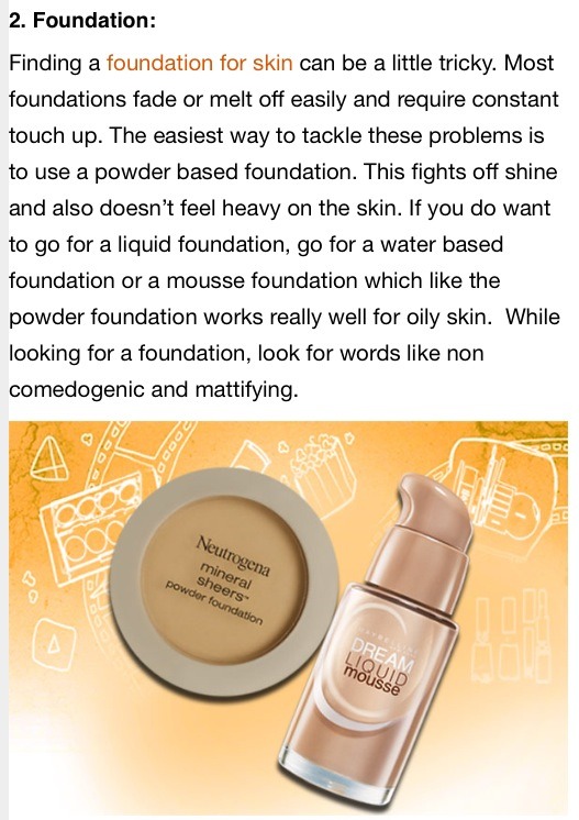 ❤️❤️ Makeup Tips For Oily Skin ❤️❤️