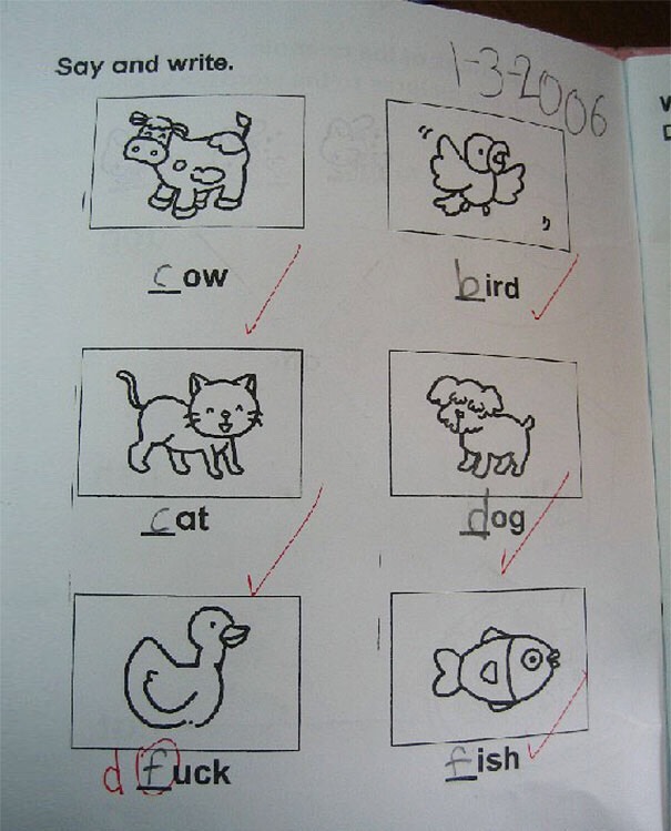 Funny Test Answers