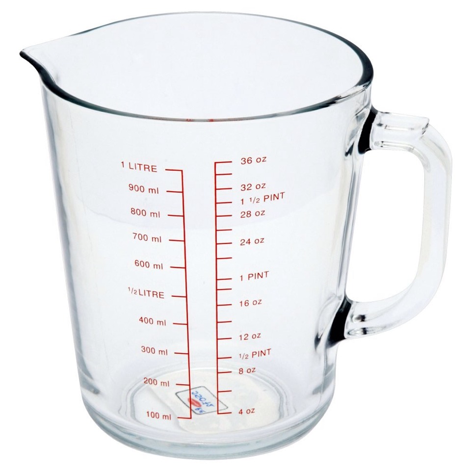 Step 2- put how ever much Vaseline (that will fit into a lip balm pot) into a measuring jug