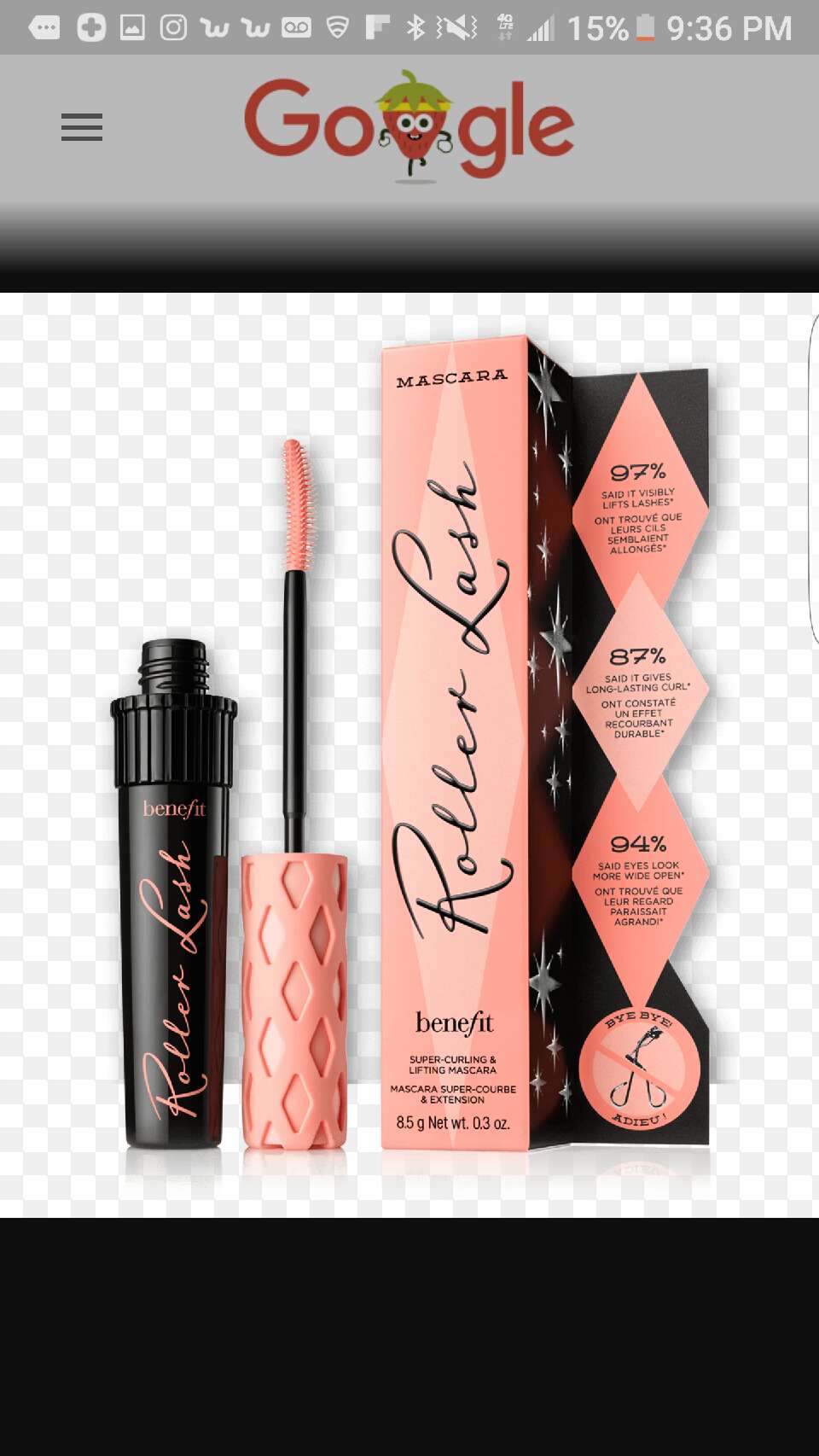 benefit roller lash