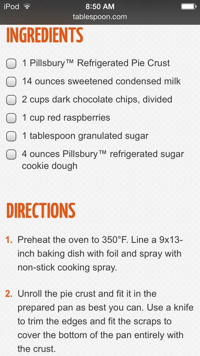 Easy To Make Dark Chocolate Raspberry Pie Bars!!! Sounds Yummy(: