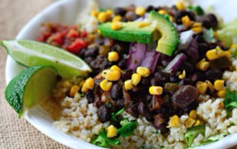 Fresh & healthy black bean burrito bowls 