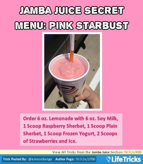 💟✨Jamba Juice Secret Menu & How To Order/ Make Them✨💟