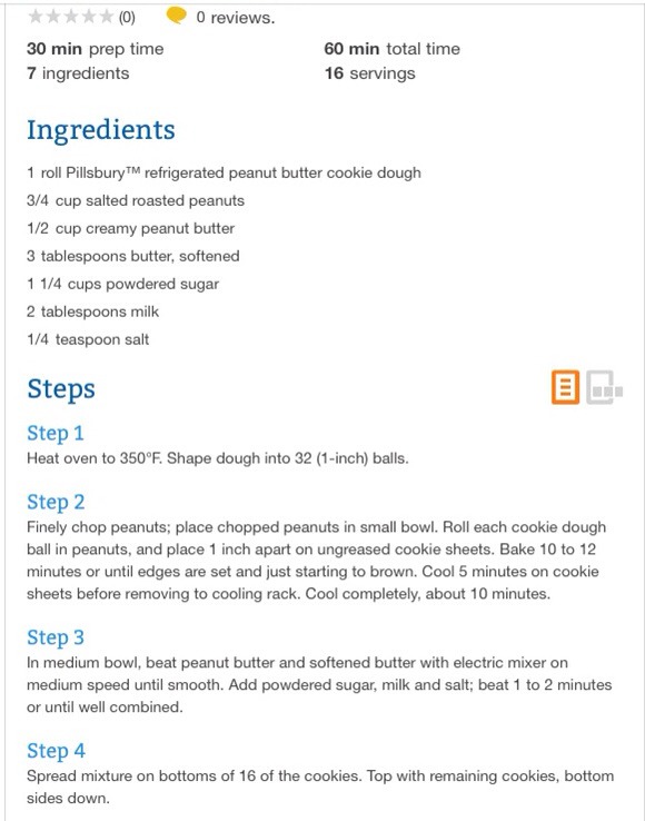Salted Peanut Butter Sandwich Cookie