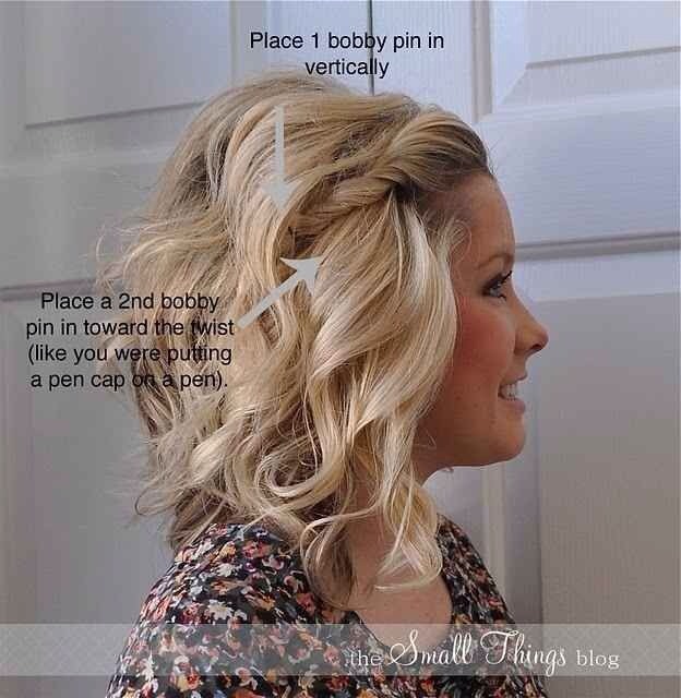 Great hair style for stubborn bangs or no bangs!