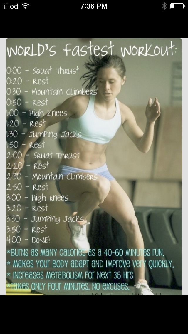 Wanna lose weight but can't find the time??? Try this! It's quick but effective. It focuses on cardio to burn through calories.