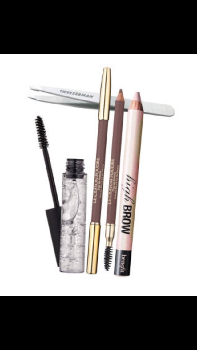 PERFECT ARCHES
Step 1: Tweeze stray hairs in the direction they grow, being careful to not overpluck. (Save shape overhauls for the pros.) Try Tweezerman Stainless Steel Slant Tweezers


Step 2: Create the appearance of full brows by using a soft pencil to fill in sparse areas. Try Lancôme's Le Crayon Poudre


Step 3: Brush on clear brow gel to set the look.


Step 4: Trace under the brow with a highlighter to define the arch.