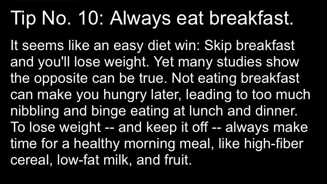 22 Diet Tips