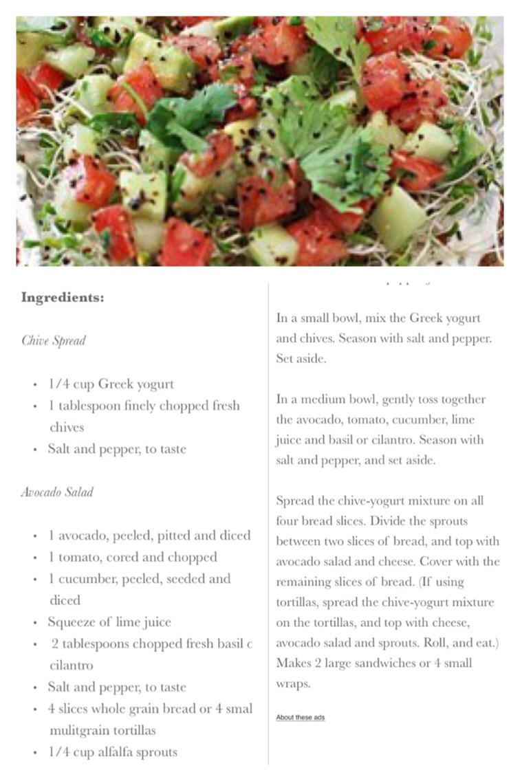 Healthy Fresh Summer Sandwich --> Get In My Belly :)  Avocado, Tomato, Cucumber, Basil + More 