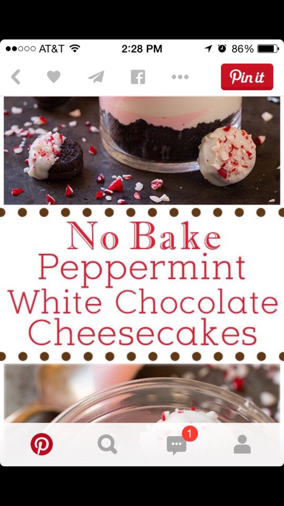 No Bake Peppermint White Chocolate Cheesecake