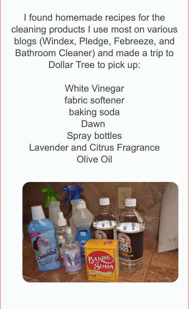 " Homemade Windex, Febreeze, Pledge & Bathroom Cleaner"👌