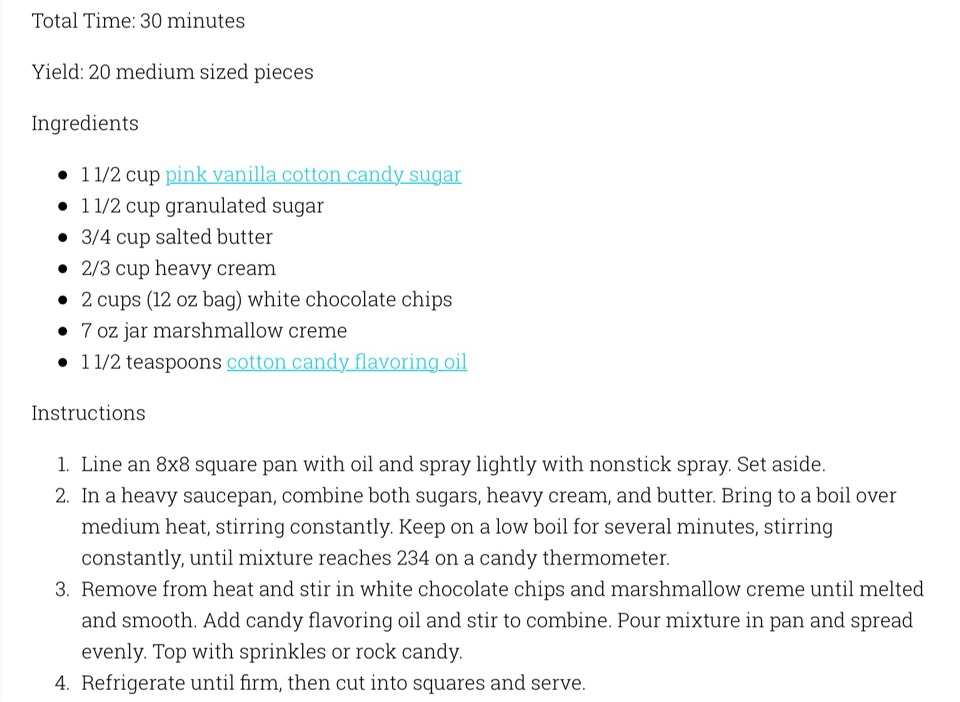 Cotton Candy Fudge 
