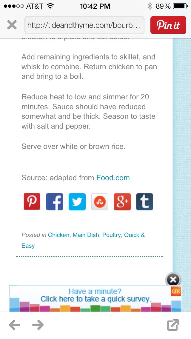 Bourbon Chicken