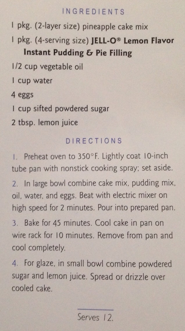 ✨Pineapple Lemon Pudding Cake✨