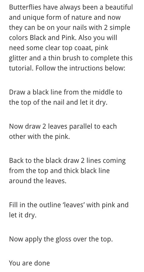Butterfly Nails- Tutorial