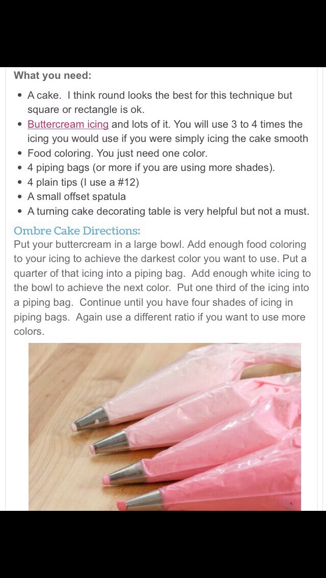 Ombré Cake Tutorial! So Cool!