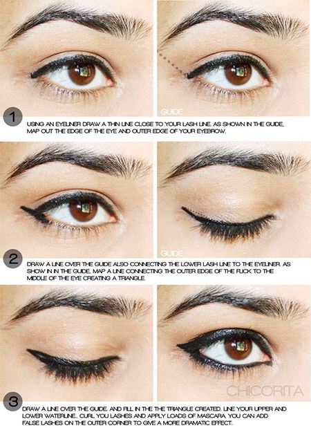 Cool and Easy Eye Liner Tutorials!!