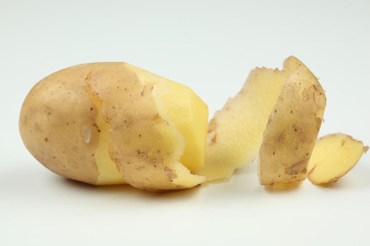 Put potato slices or the inside of the potato skin on eyes! 