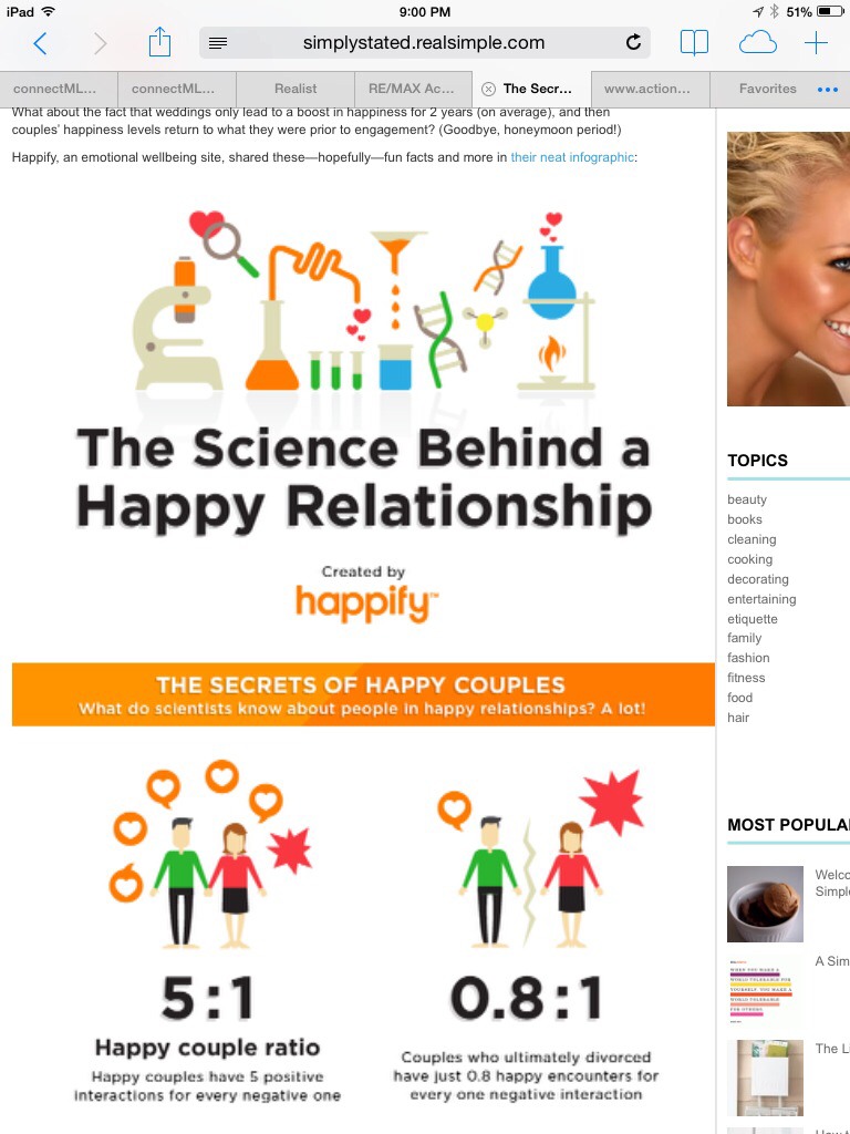 💋 Secrets To A Happy Marriage 💋 According To Science 💞💞
