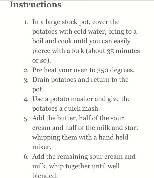 Sour Cream And Cheddar Potato Bake
