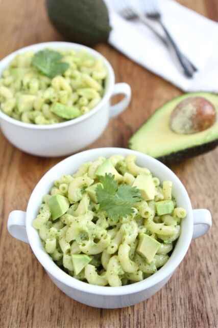 Avocado Mac and cheese!
http://www.twopeasandtheirpod.com/stovetop-avocado-mac-and-cheese/#_a5y_p=1297658