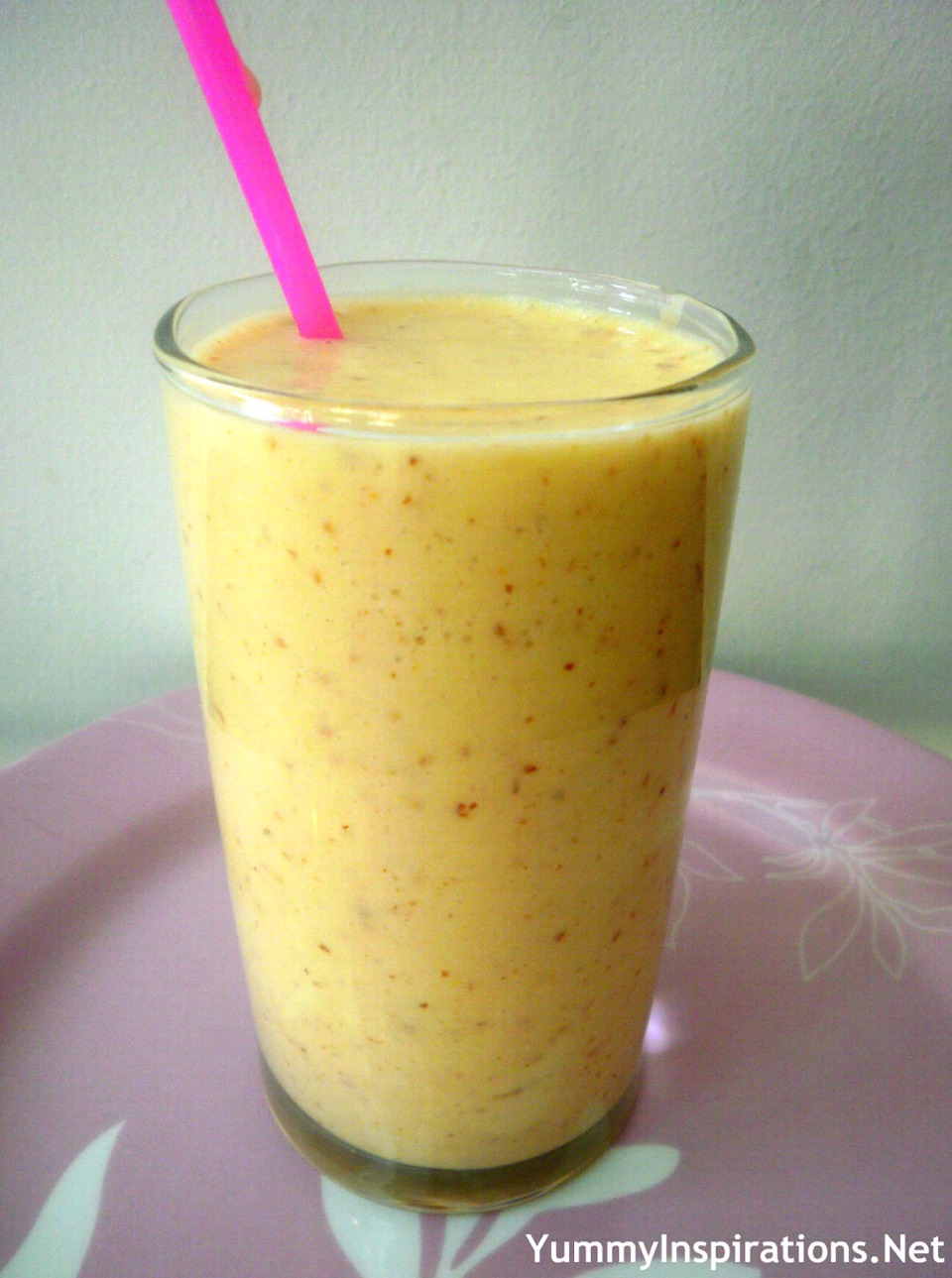 Tropical juice smoothie :)
-1/4 cup of pineapple juice
-1/4 cup of orange juice
-1/4 cup of apple juice
-blend with ice
