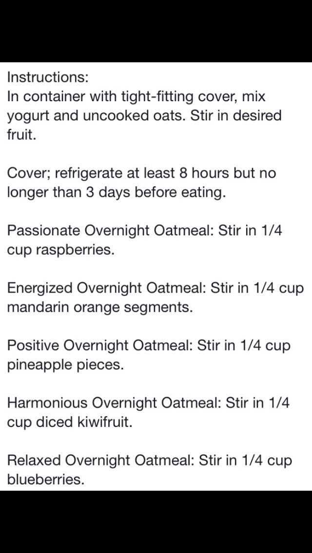 Overnight Oatmeal! Healthy And So Tasty