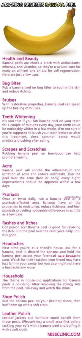 AMAZING BENEFITS OF BANANA PEEL!! MUST SEE!!