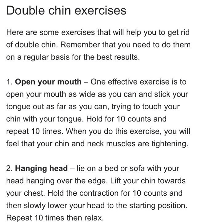 Get Rid Of That Double Chin!!