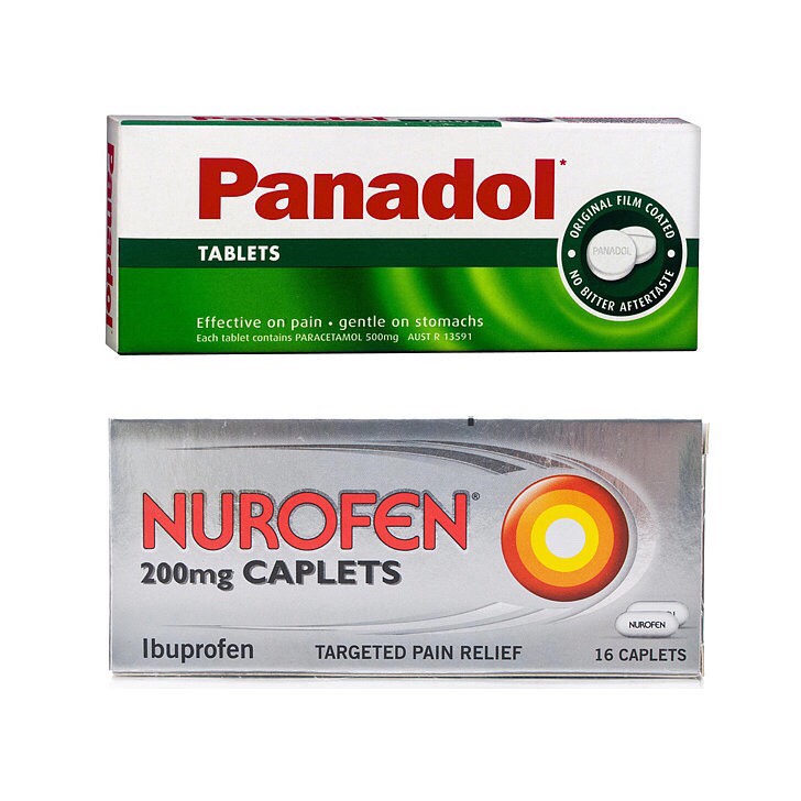Panodola and nurofen. Just a few. Not the whole box