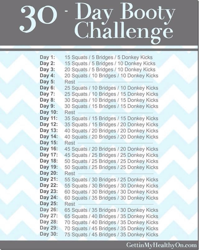 30 Days Booty Challenge