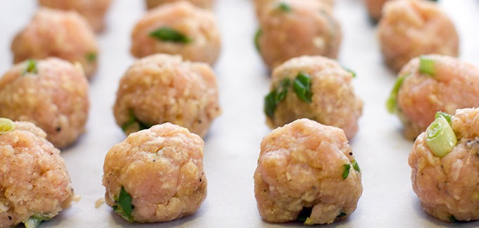 2. Bake meatballs just until the outsides are firmed up, about 5 minutes.
