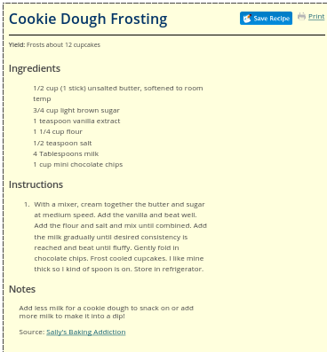 Cookie Dough Icing!