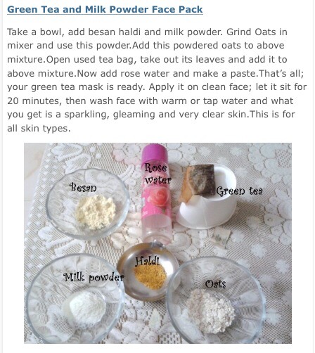 5 Homemade Green Tea Face Packs 👧🍵