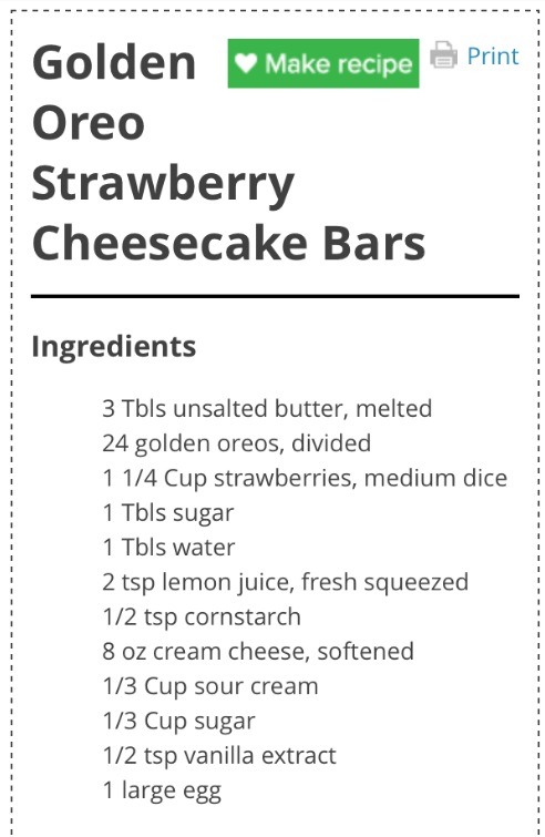 ✨ Golden Oreo Strawberry Cheesecake Bars✨😋👌👌