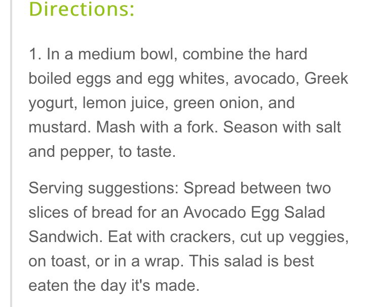 Avocado Egg Salad!!