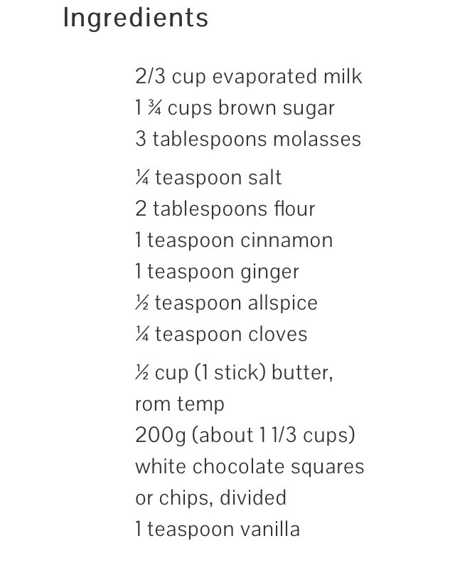 White Chocolate Gingerbread Fudge 