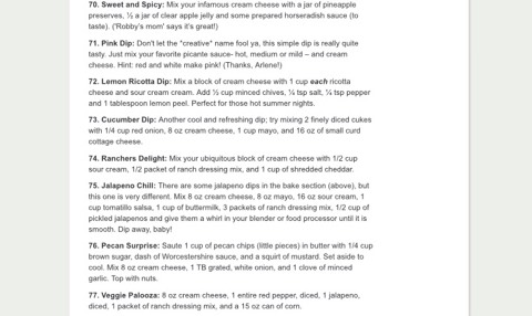 ⭐️ 101 Cream Cheese Dip Recipes ⭐️