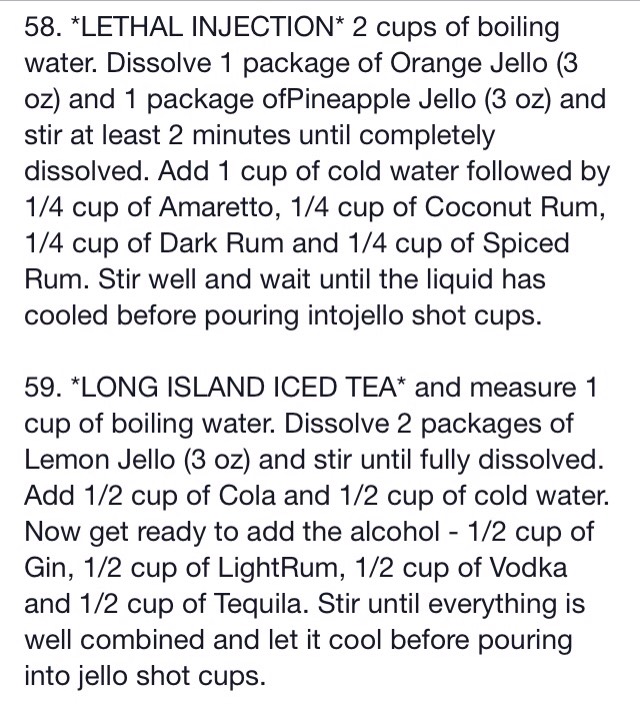 70 Jello Shot Recipes 🍸🍹