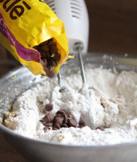 Add your chocolate chip now we are ready